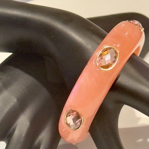 Thalia Sodi Pink Bangle Bracelet with Crystals - Picture 5 of 5